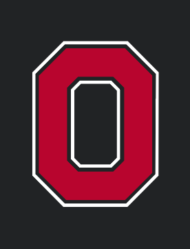Block O on dark background